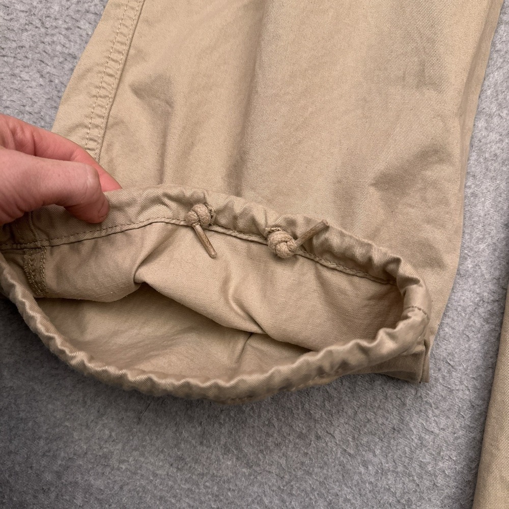 Levi's '94‎ Baggy Cargo Wide Leg Pants Women's 31 (33x29) Khaki Tie Hem Skater - Picture 7 of 12